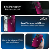 Pink Burst Glass Case for iPhone 17