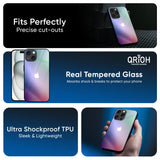 Abstract Holographic Glass Case for iPhone 16 Plus