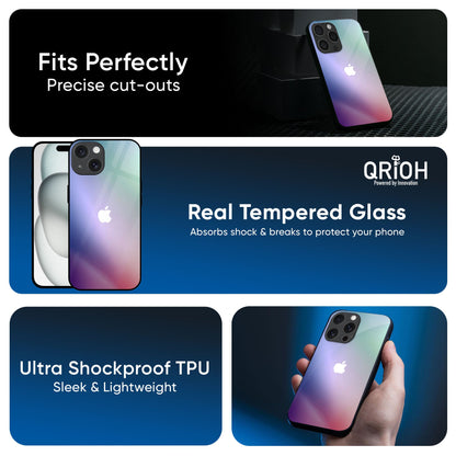 Abstract Holographic Glass Case for iPhone 17 Air