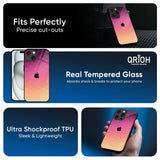 Geometric Pink Diamond Glass Case for iPhone 17 Pro Max