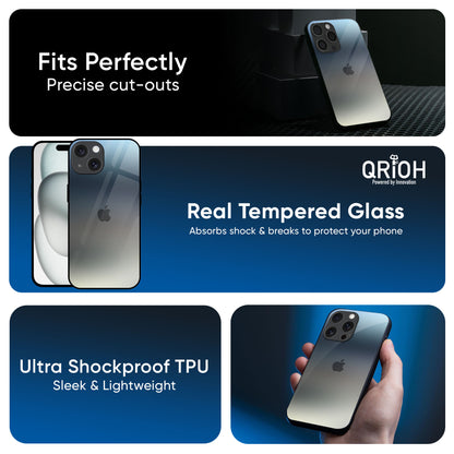 Tricolor Ombre Glass Case for iPhone 16 Pro Max
