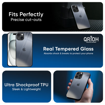 Space Grey Gradient Glass Case for iPhone 16 Pro Max