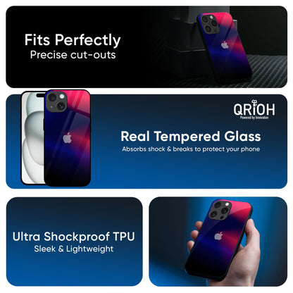 Blue Ombre Glass Case for iPhone 17 Pro Max