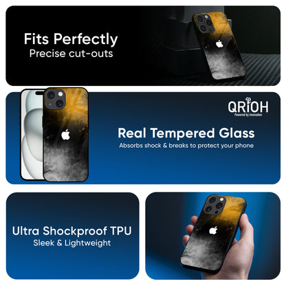 Gold Gradient Glass Case for iPhone 16 Pro Max