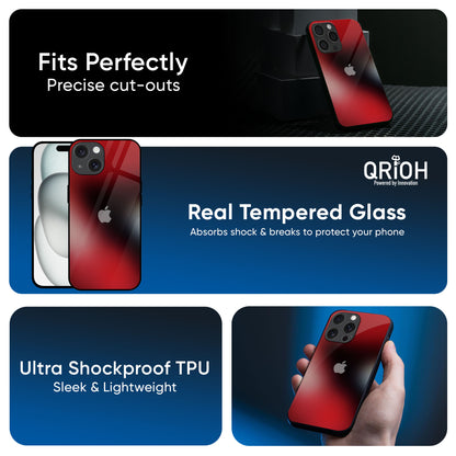 Red Garnet Glass Case for iPhone 16 Pro Max