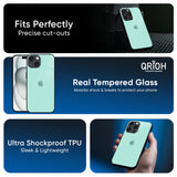 Teal Glass Case for iPhone 16 Plus