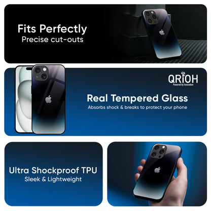 Black Obsidian Glass Case for iPhone 16 Pro Max