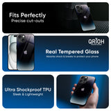 Black Obsidian Glass Case for iPhone 16 Plus