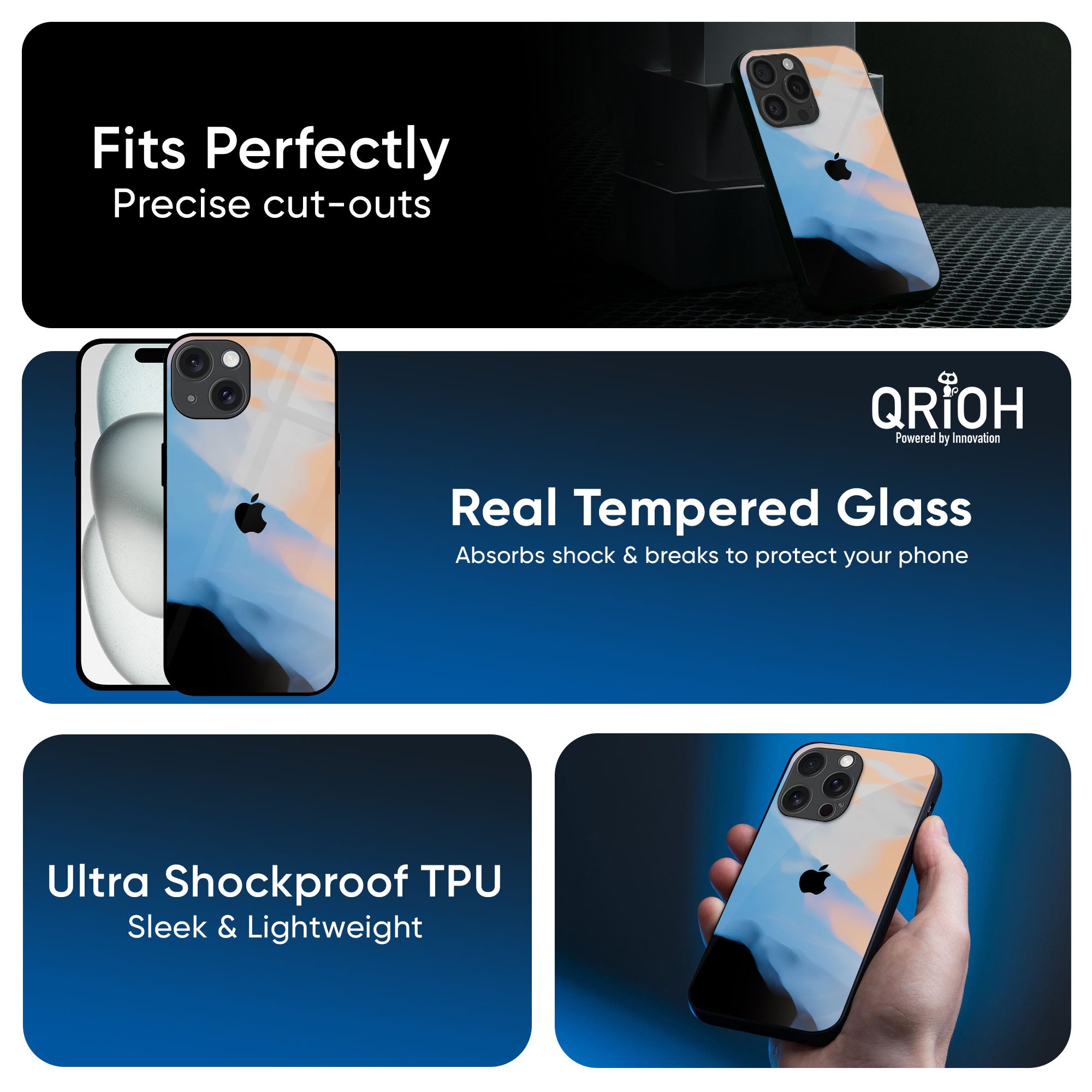 Winter Mountain Glass Case for iPhone 16 Pro Max