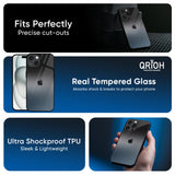 Dramatic Grey Glass Case for iPhone 16 Pro Max