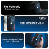 Dark Aesthetic Glass Case for iPhone 16 Plus