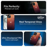Sunset Background Glass Case for iPhone 16 Plus