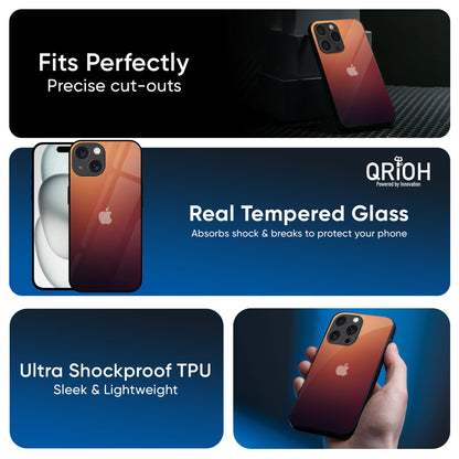 Sunset Background Glass Case for iPhone 16 Pro Max