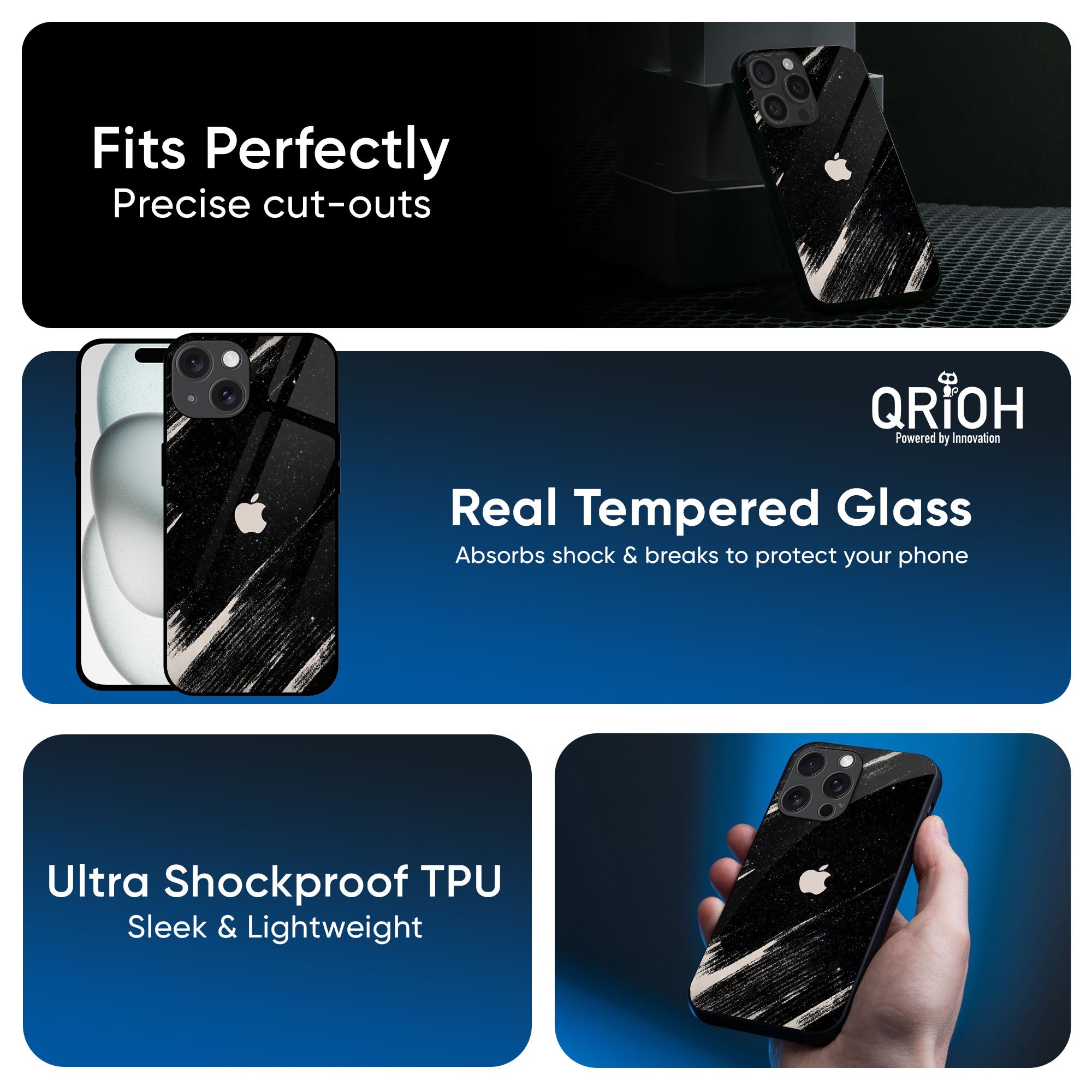 Galaxy Art Glass Case for iPhone 16