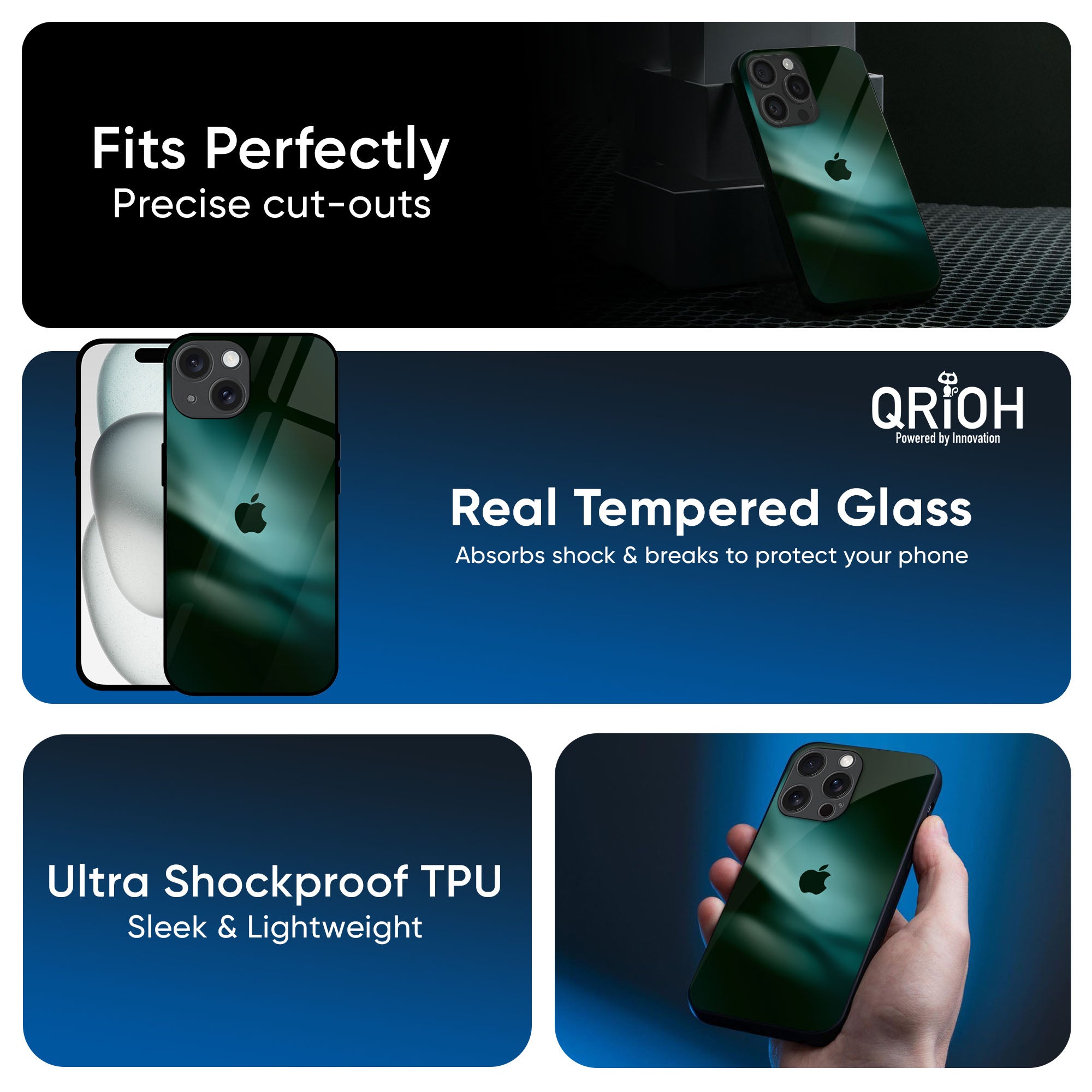 Northen Light Glass Case for iPhone 16 Pro Max