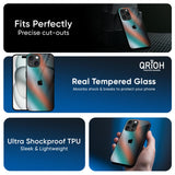 Melted Emerald Glass Case for iPhone 16 Pro Max