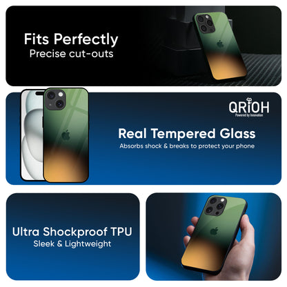 Blurry Forest Glass Case for iPhone 16 Pro Max
