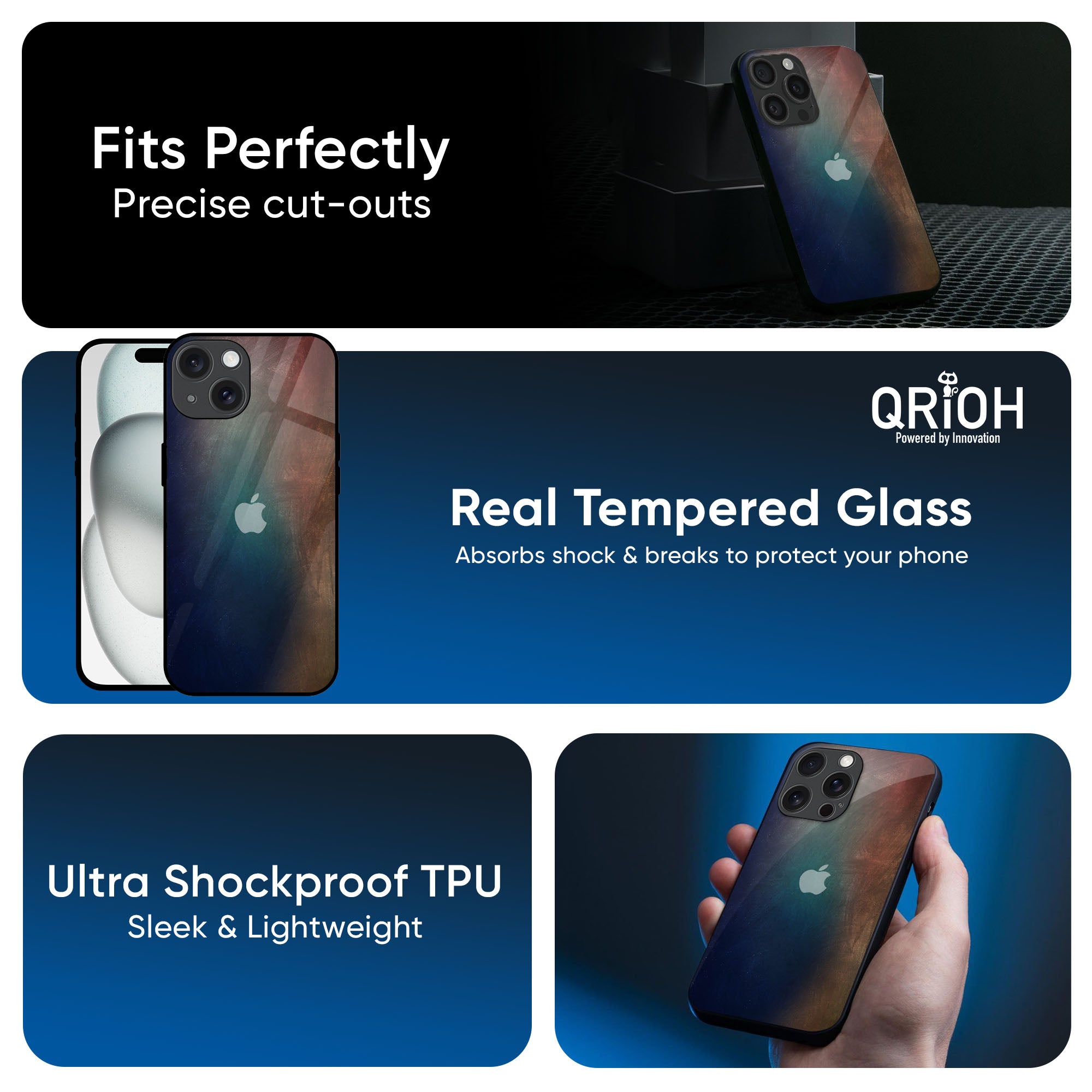 Rusty Gradient Glass Case for iPhone 16 Pro Max