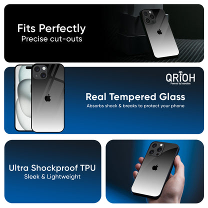 Zebra Gradient Glass Case for iPhone 16 Pro Max