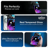 Brushy Color Glass Case for iPhone 17