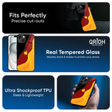 Carnelian Gold Glass Case for iPhone 16 Pro Max