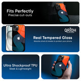 Bold Line Glass Case for iPhone 16 Plus
