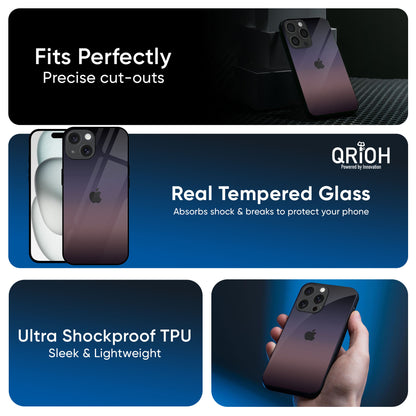 Grey Ombre Glass Case for iPhone 16 Pro Max