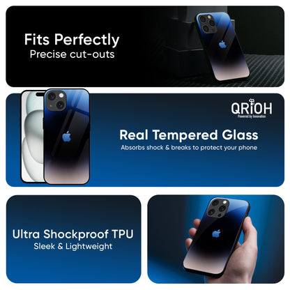 Evil Blue Glass Case for iPhone 16 Pro Max