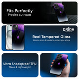 Purple Fusion Glass Case for iPhone 16 Pro Max