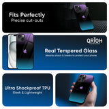 Purple marine Glass Case for iPhone 16