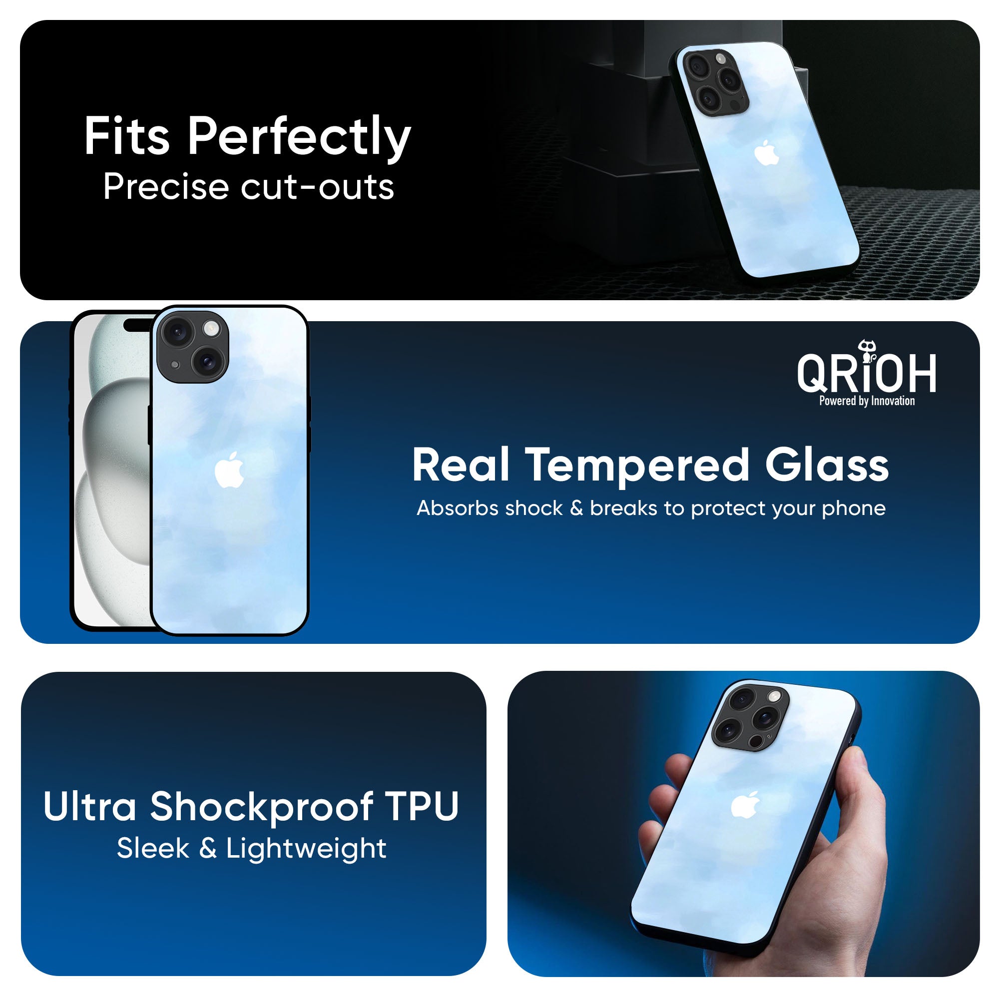 Bright Sky Glass Case for iPhone 16 Pro Max