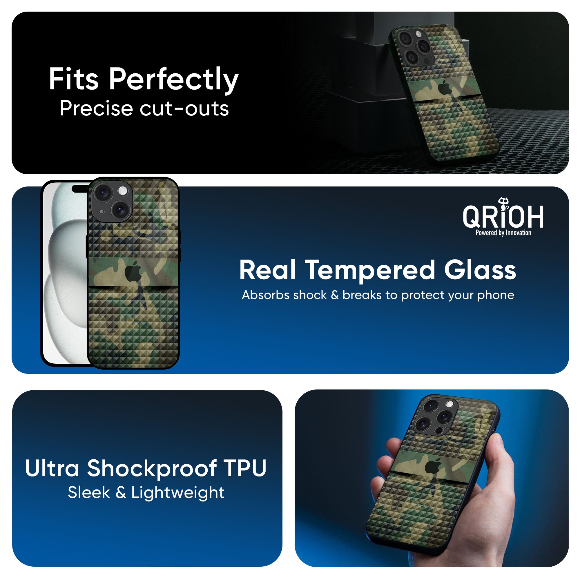 Supreme Power Glass Case For iPhone 16 Pro Max