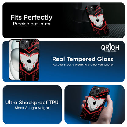 Quantum Suit Glass Case For iPhone 16 Pro Max