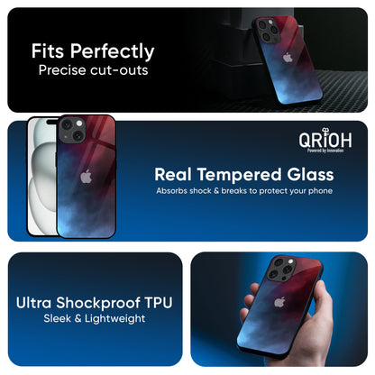 Smokey Watercolor Glass Case for iPhone 16 Pro Max