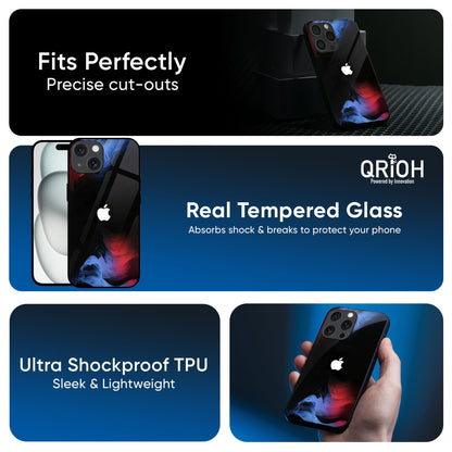 Fine Art Wave Glass Case for iPhone 16 Pro Max