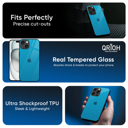 Blue Aqua Glass Case for iPhone 17 Air