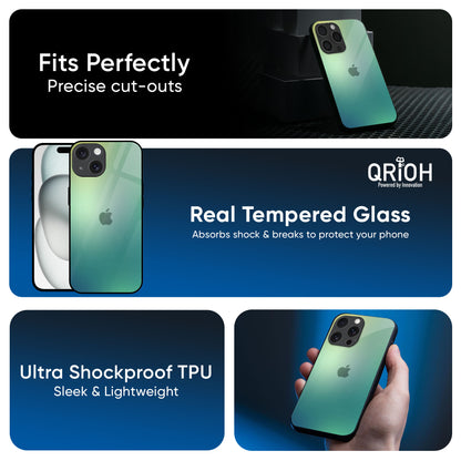 Dusty Green Glass Case for iPhone 16 Pro Max