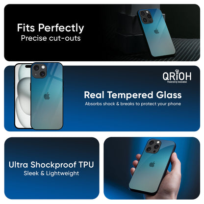 Sea Theme Gradient Glass Case for iPhone 17 Air