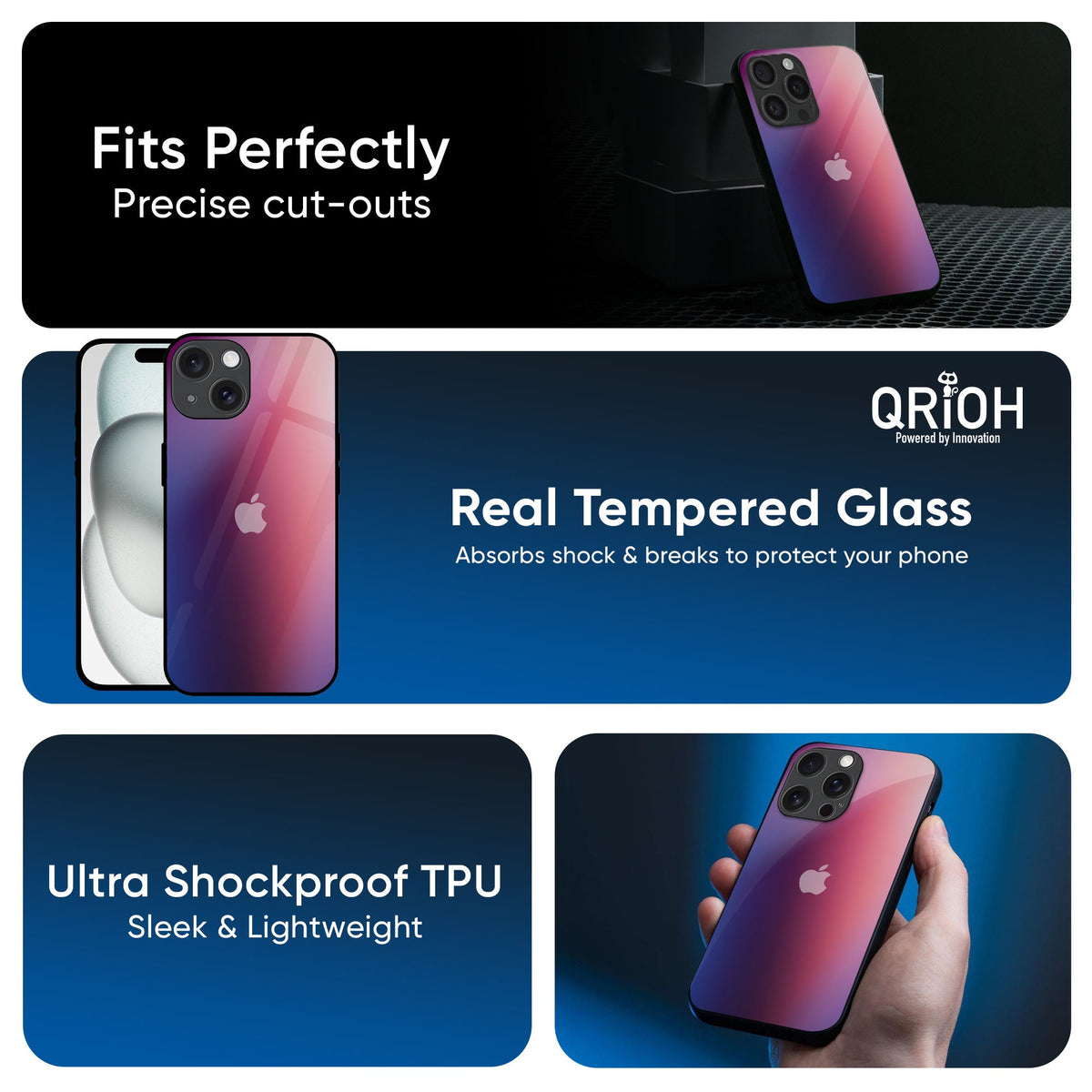 Multi Shaded Gradient Glass Case for iPhone 17 Air
