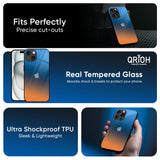 Sunset Of Ocean Glass Case for iPhone 16 Plus