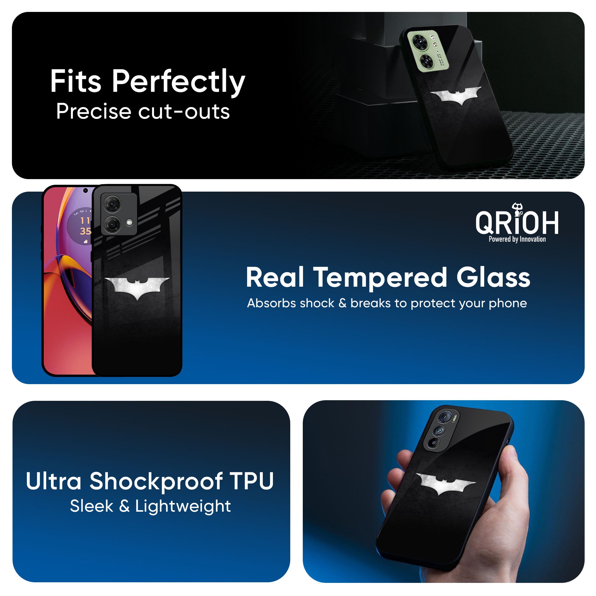 Super Hero Logo Glass Case for Motorola G85 5G