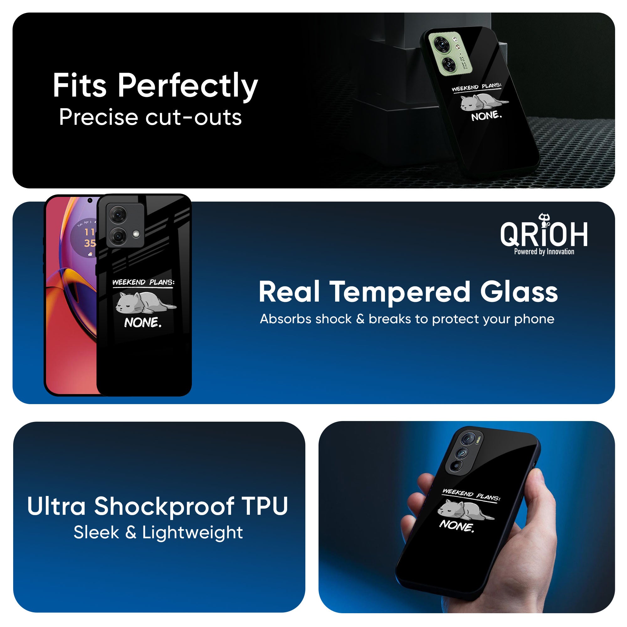 Weekend Plans Glass Case for Motorola G35 5G