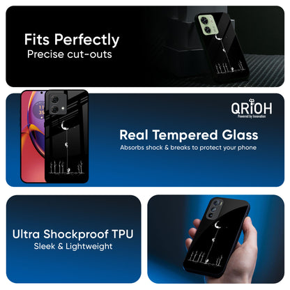 Catch the Moon Glass Case for Motorola G35 5G