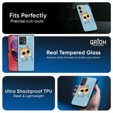 Adorable Cute Kitty Glass Case For Motorola Edge 50 5G