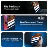 Bold Stripes Glass Case for Motorola G35 5G
