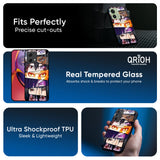 Anime Eyes Glass Case for Motorola Edge 50 5G