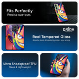 Monkey Wpap Pop Art Glass Case for Motorola Edge 50 Neo 5G