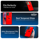 Blood Red Glass Case for Motorola Edge 50 5G