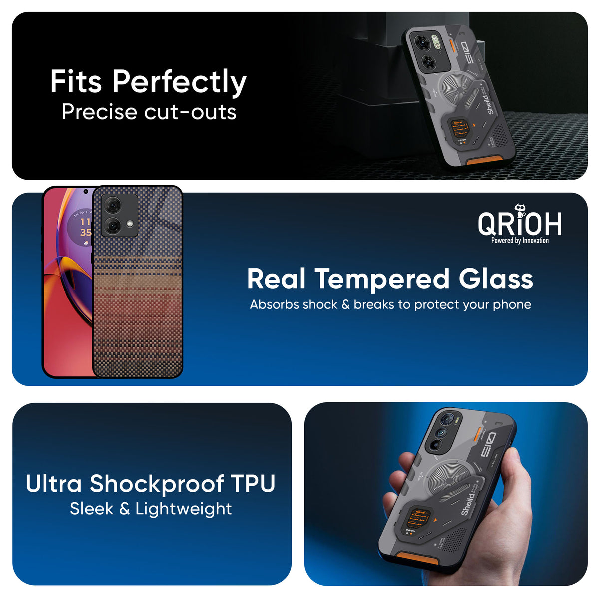 Fiber Artistry Glass Case for Motorola G45 5G