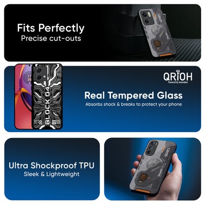 Monochrome Magic Glass Case for Motorola G84 5G